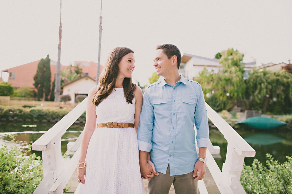 venice beach engagement photo