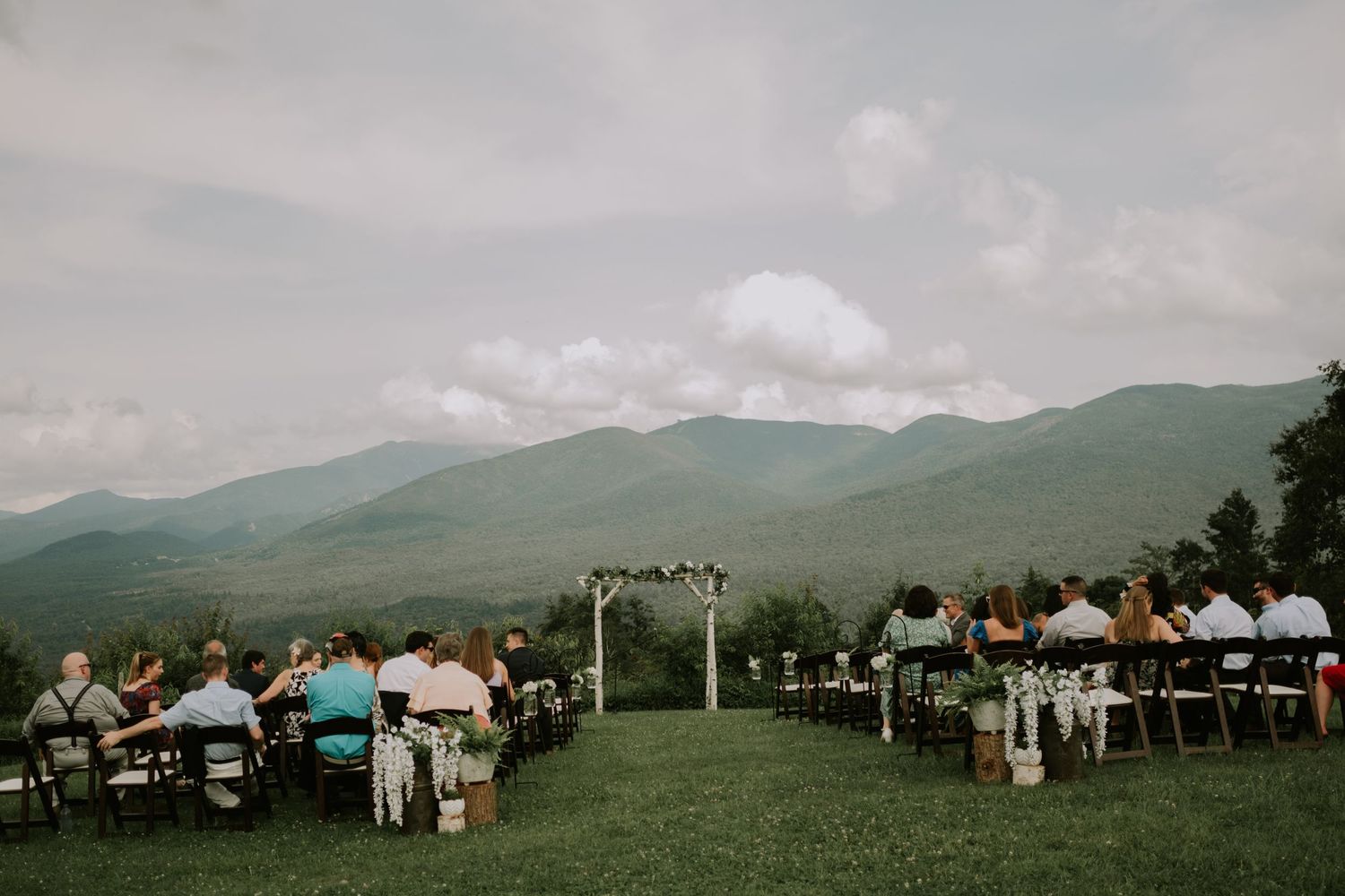 ceremony site for a wedding in northern new hampshire