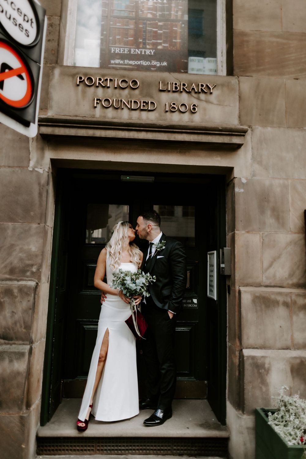 Portico Library wedding photographer