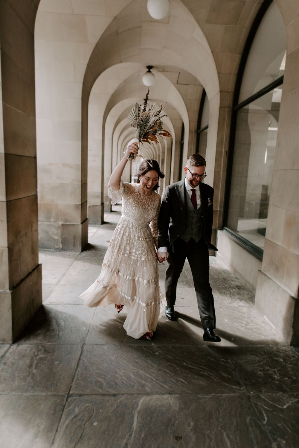 Ciry wedding photographer. City wedding. Elopement in Manchester.