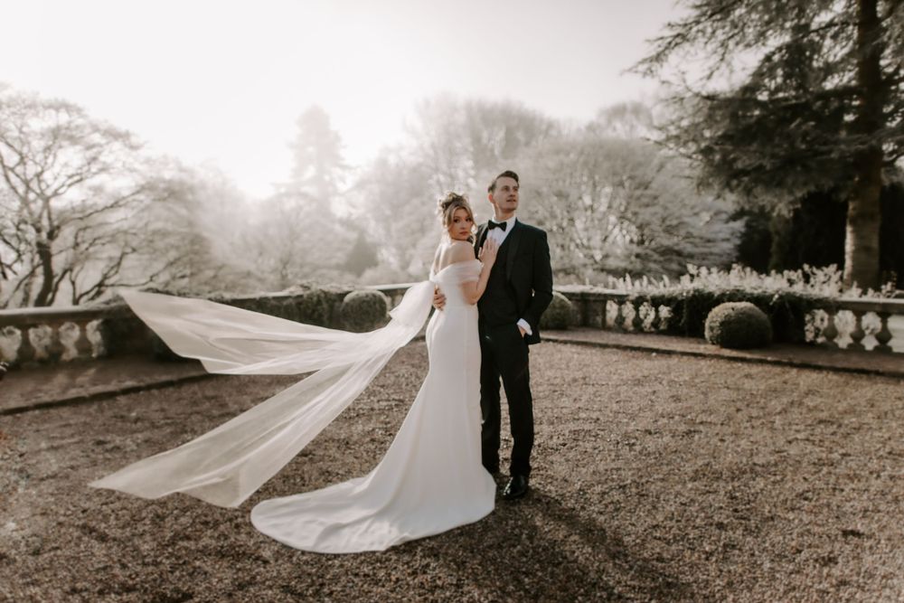 Winter wedding, Eaves Hall wedding