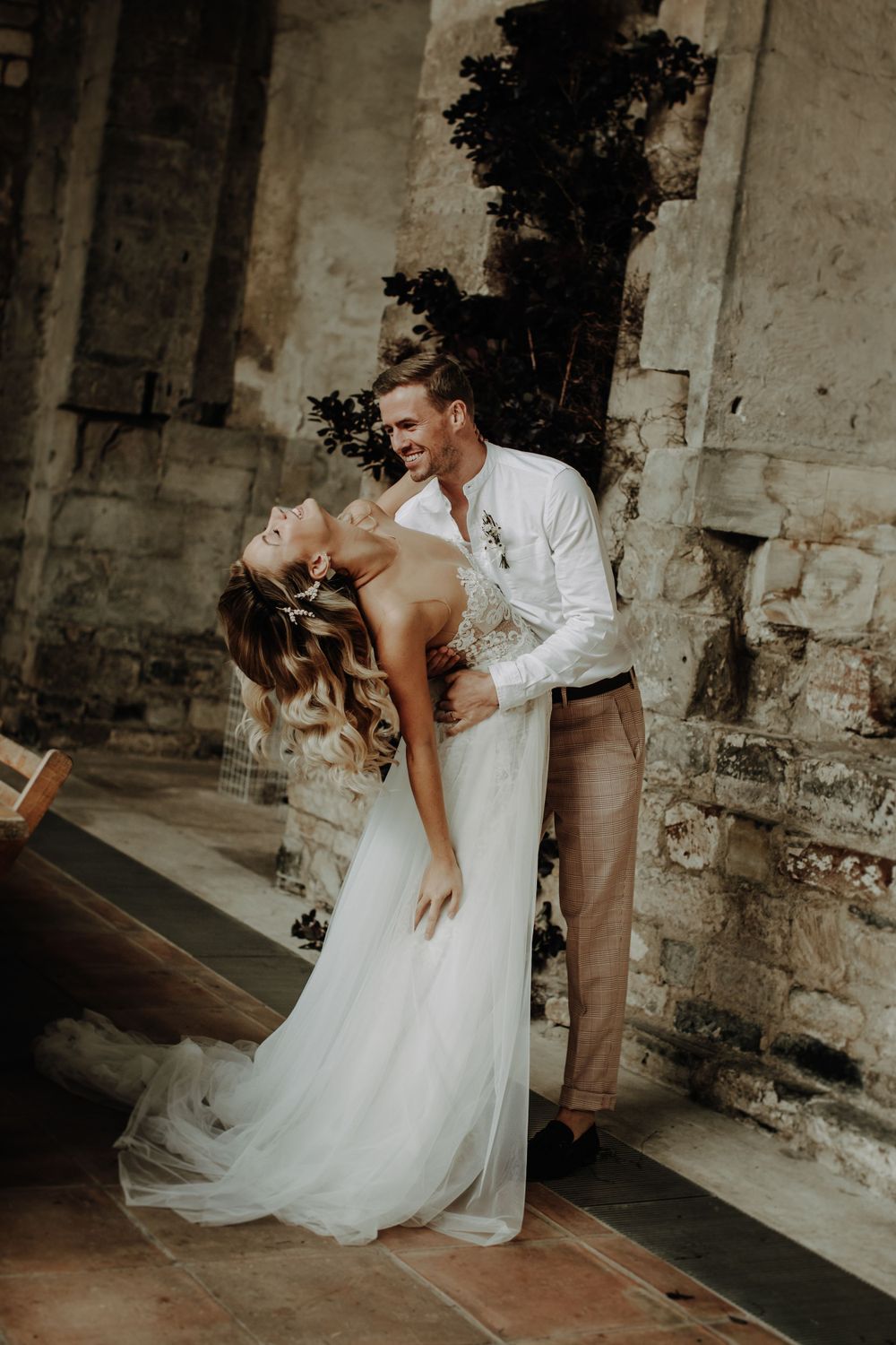 Berta wedding dresss. Gloucester Blackfriars wedding. Rebecca Marie weddings styling, vogue, Berta wedding dress