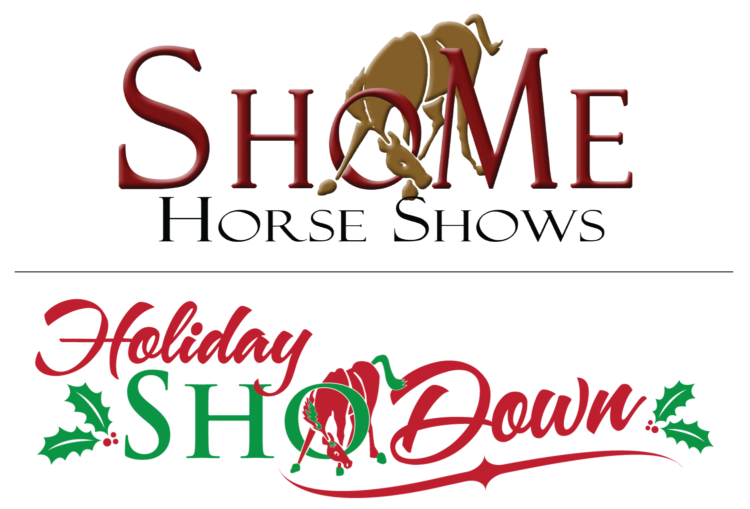 Previously Existing ShowMe Horse Shows and Holiday ShoDown Logos