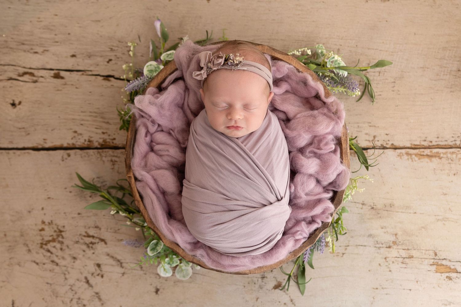 baby girl mini newborn session