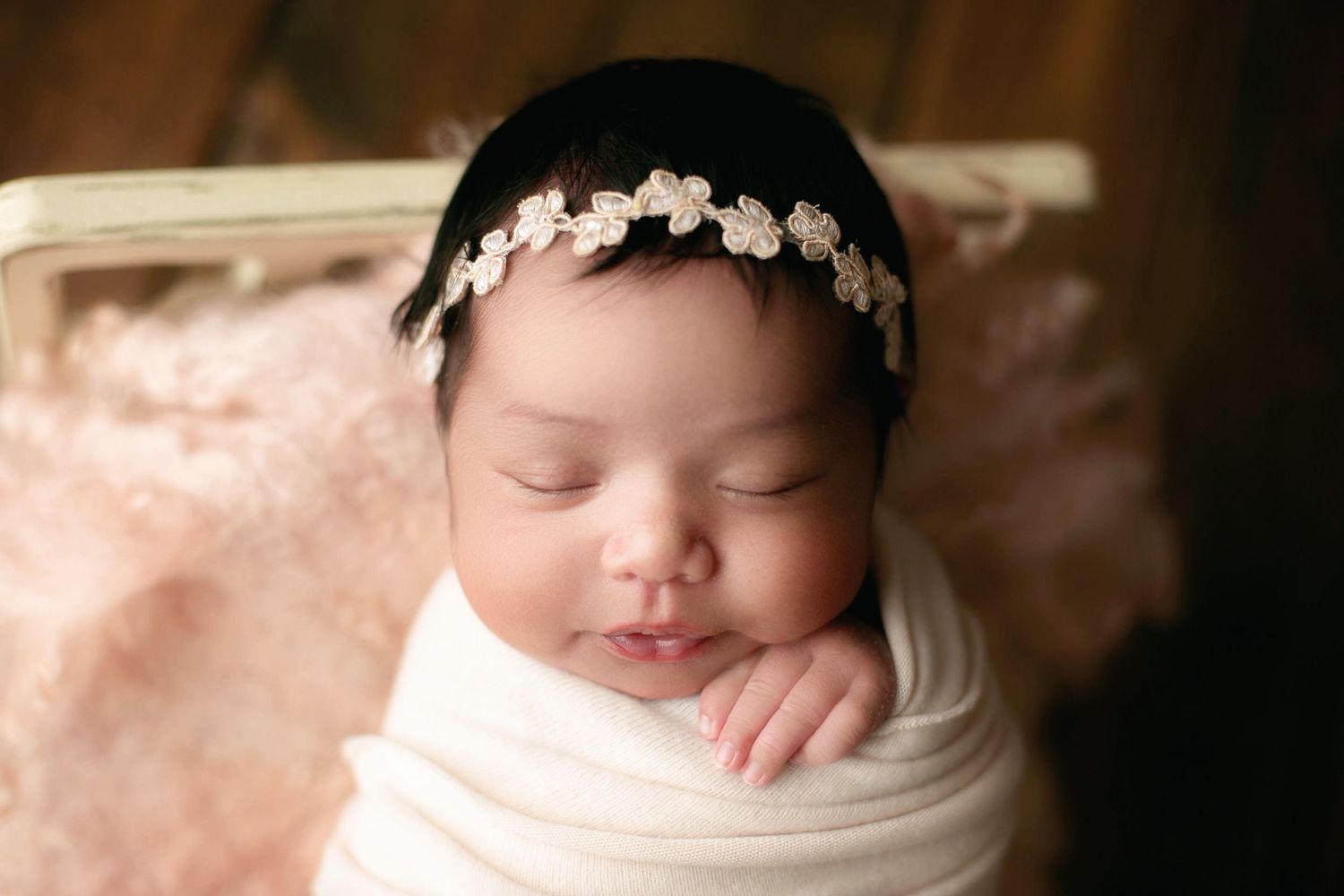 Baby girl in pink. Greenville sc newborn photographer, Easley sc newborn photographer, Upstate sc newborn photographer