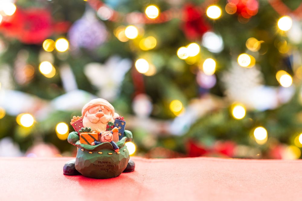 Christmas, Santa, Lights
