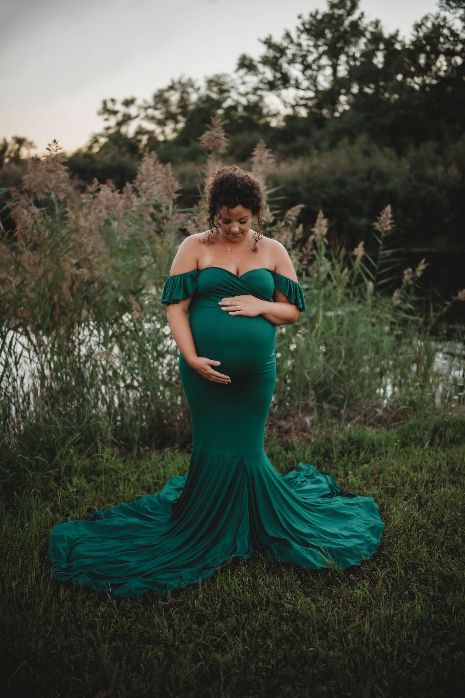 sachin and babi light blue dress Seraphine: The Best 5 Maternity Dresses For Your Photoshoot main image 1
