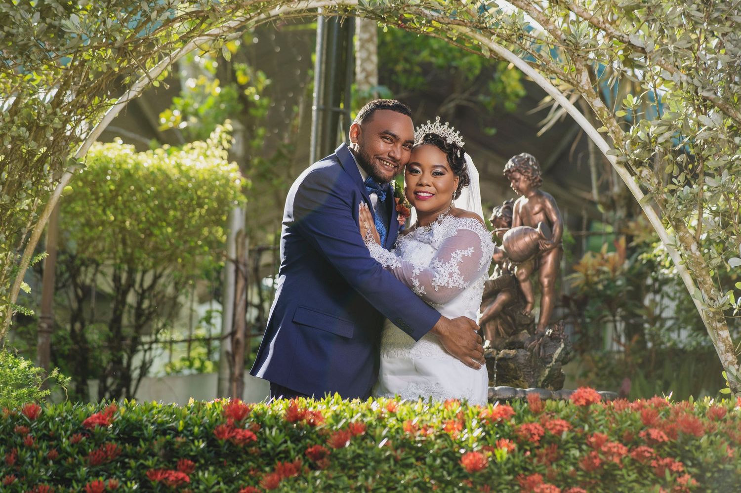 Elegant outdoor wedding photography by M.Pact Photography in Trinidad and Tobago