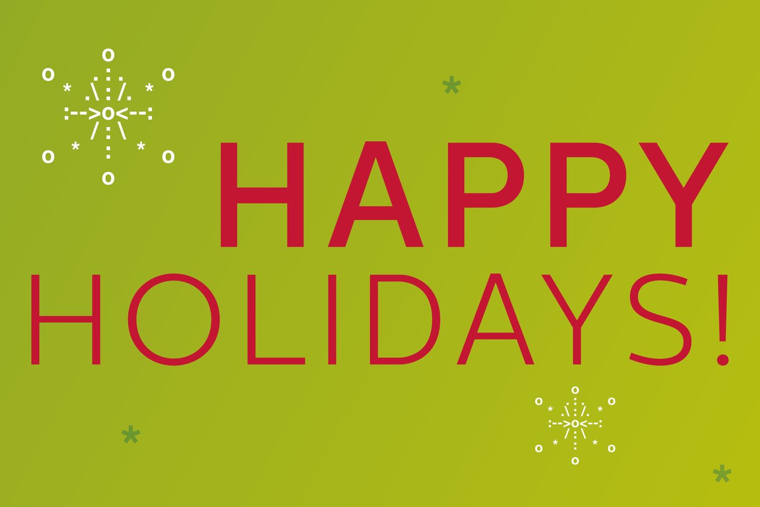 Happy Holidays