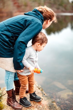 Mother Son Portraits at Borderland State Park