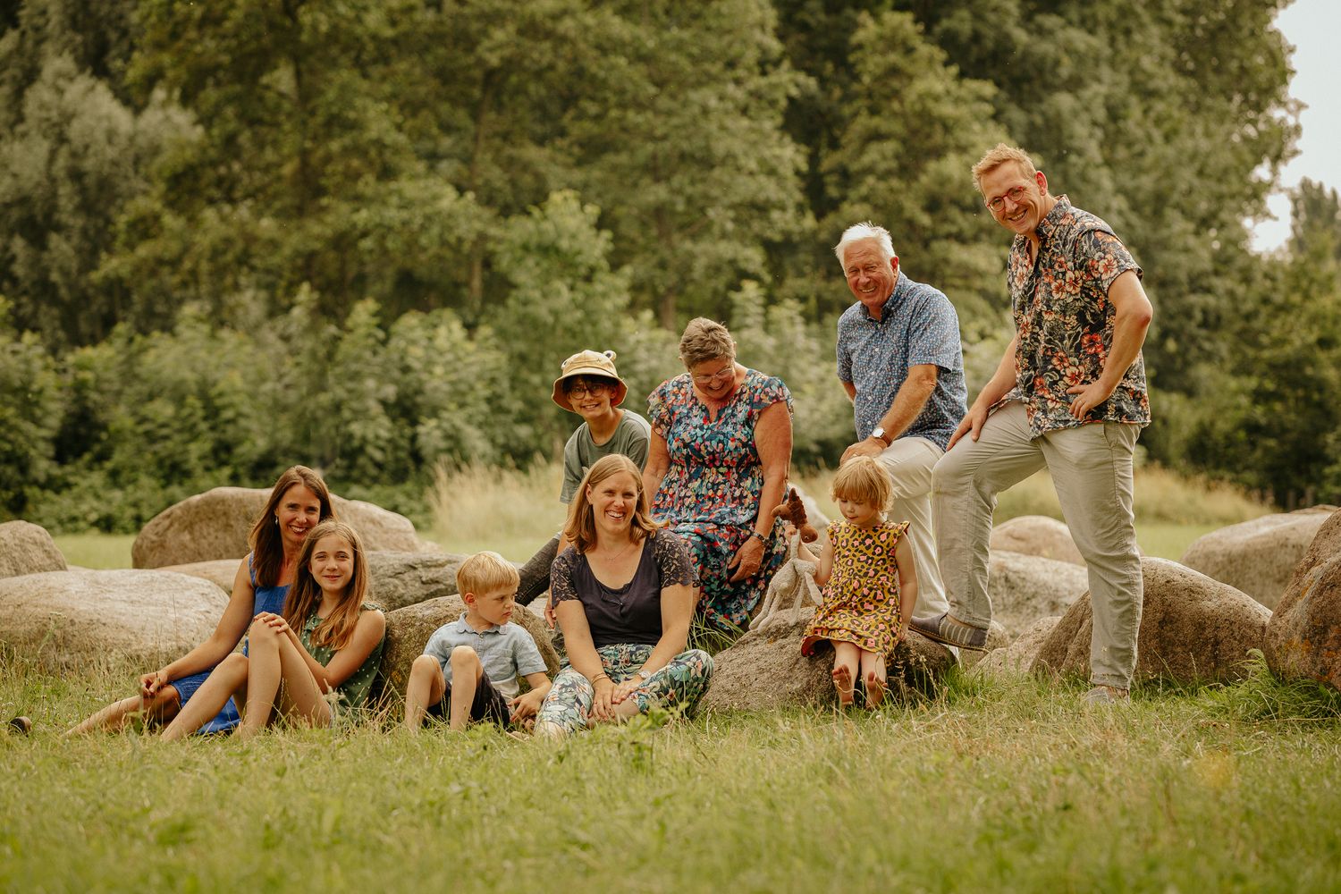 Familie portretfoto park in de buurt van Utrecht