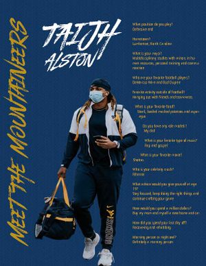Newsletter I interviewed for, designed and wrote for WVU Football.