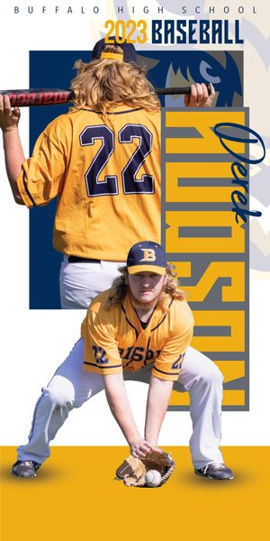 Senior Banner I was commissioned to design by the Buffalo High School baseball team.