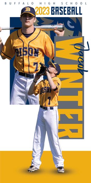 Senior Banner I was commissioned to design by the Buffalo High School baseball team.