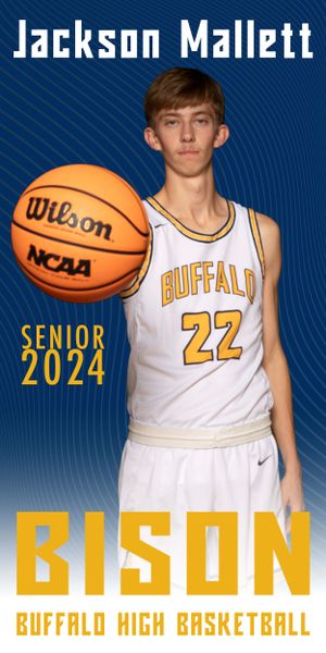 Senior Banner that I was commissioned to design by the Buffalo High School basketball team.