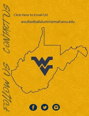 Newsletter I interviewed for, designed and wrote for WVU Football.