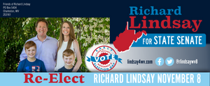 The front of a walk card I designed for Richard Lindsay's campaign for State Senate.