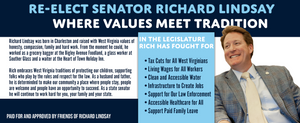 The front of a walk card I designed for Richard Lindsay's campaign for State Senate.