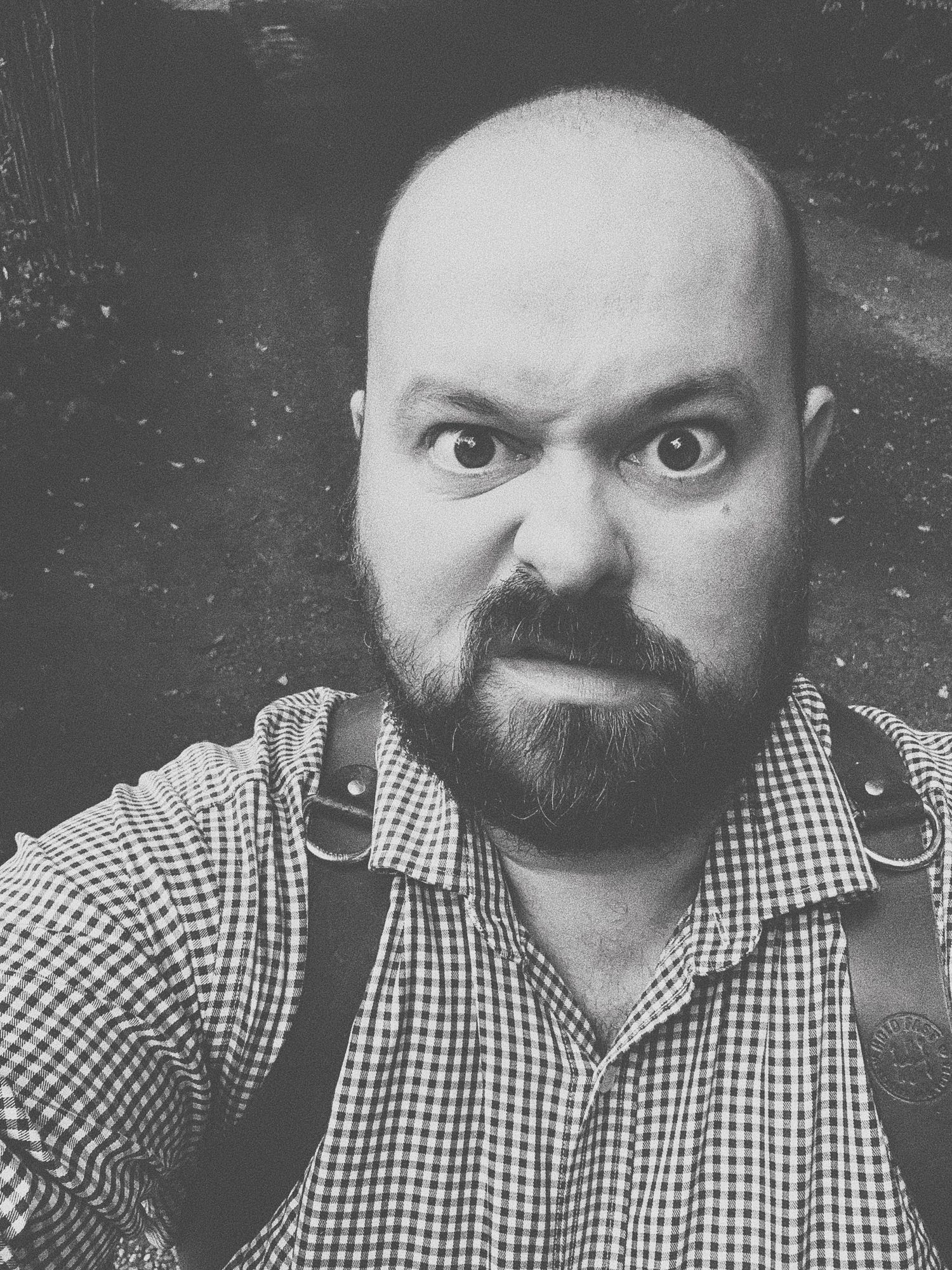 Selfie of photographer pulling a face