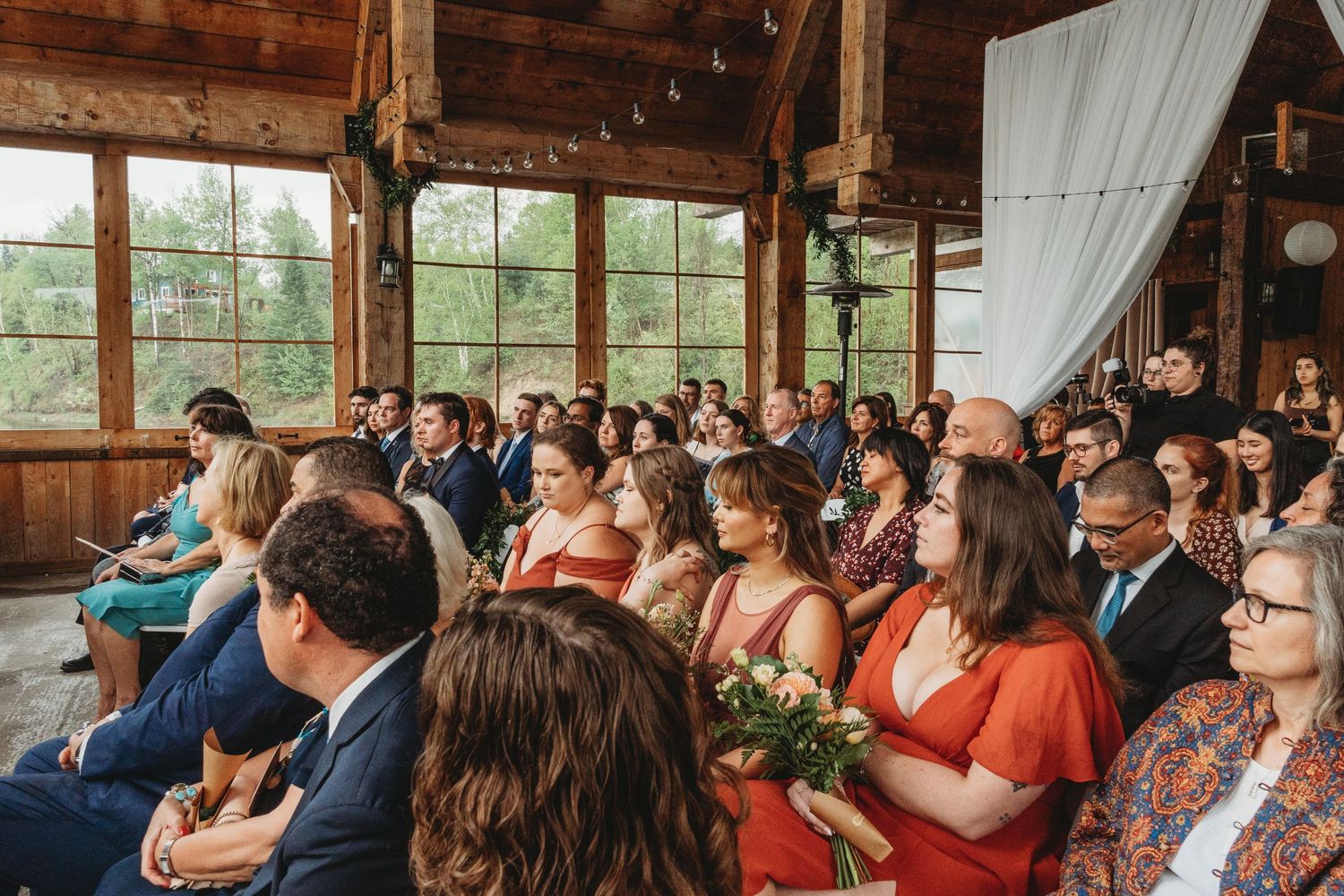 wedding ceremony at le Pont couvert montreal photographer
