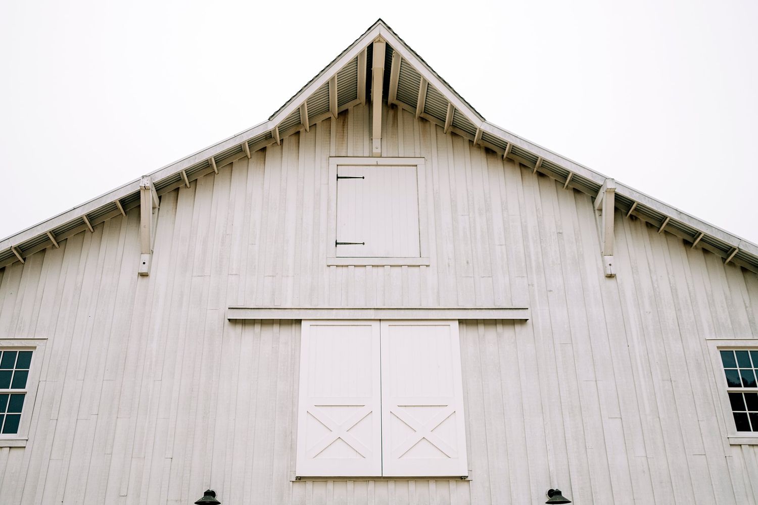 A white barn