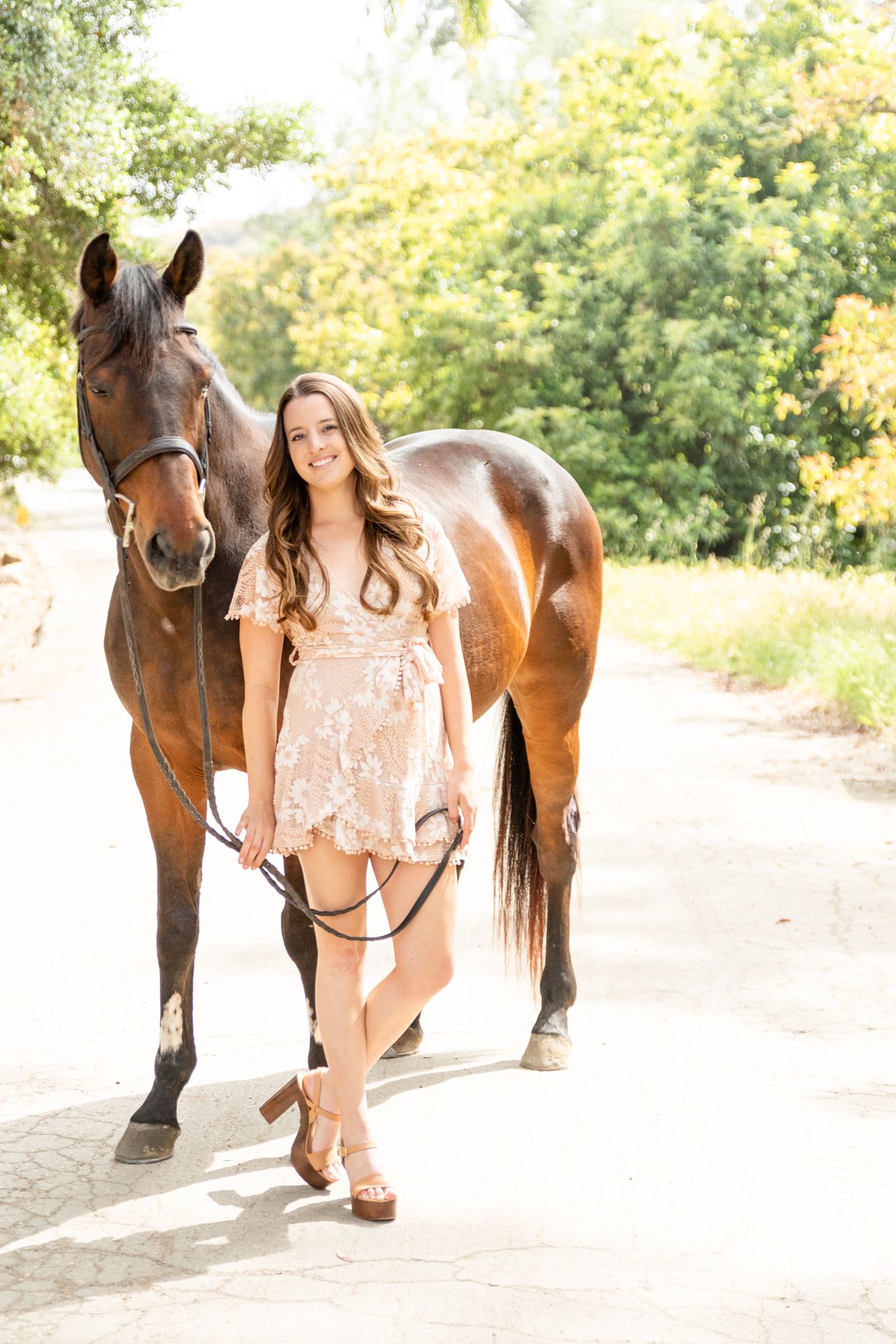 Horse pose portrait girl University California Santa Barbara