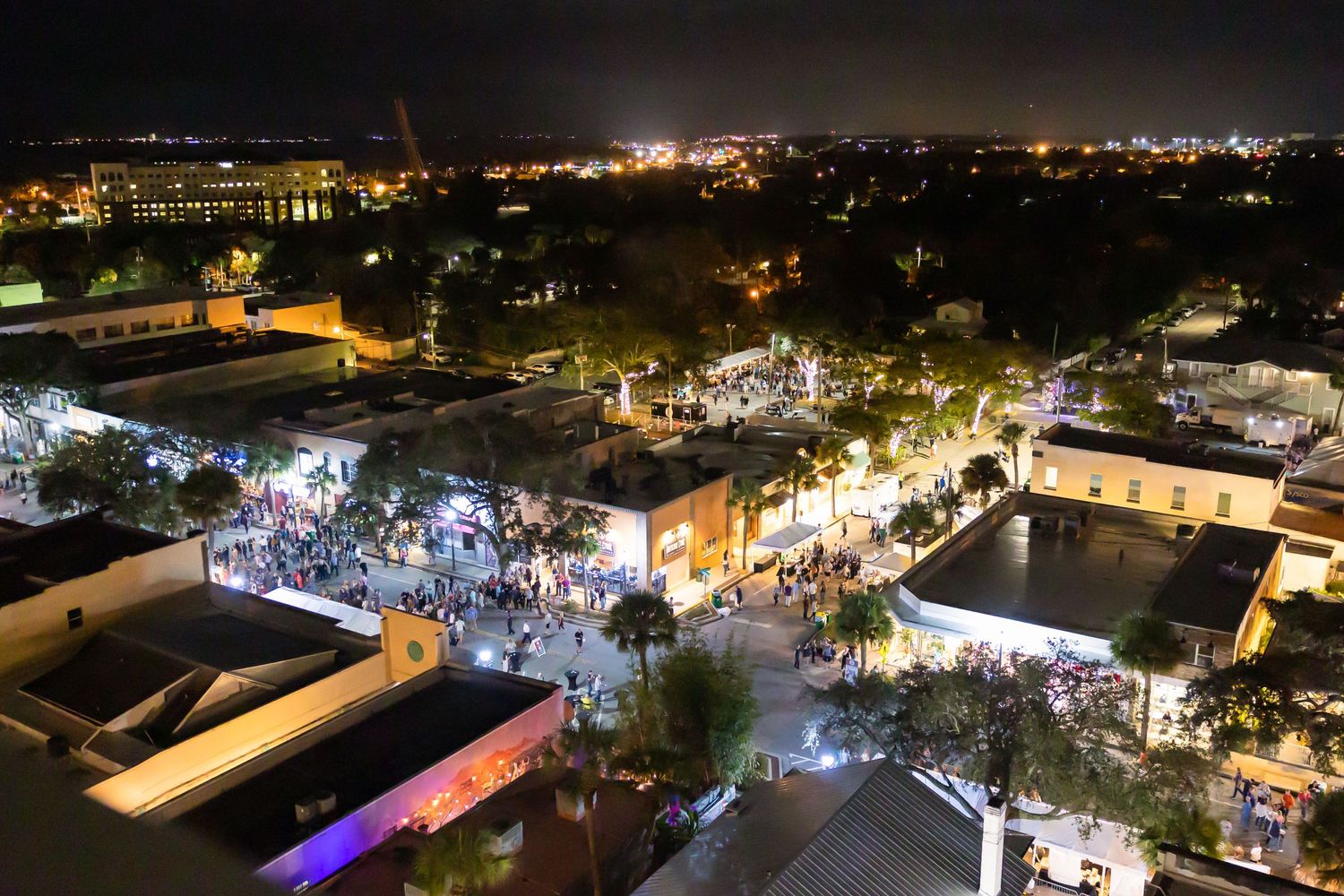 downtown Melbourne at night, event photographer