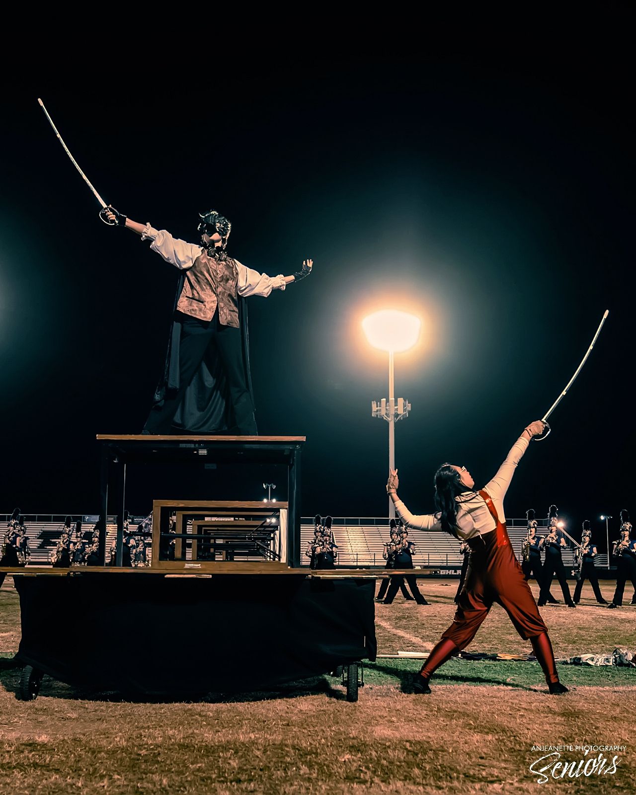 phoenix Marching Band Pictures Anjeanette Photography senior ABODA AZMBA WGAZ High School banners AZ