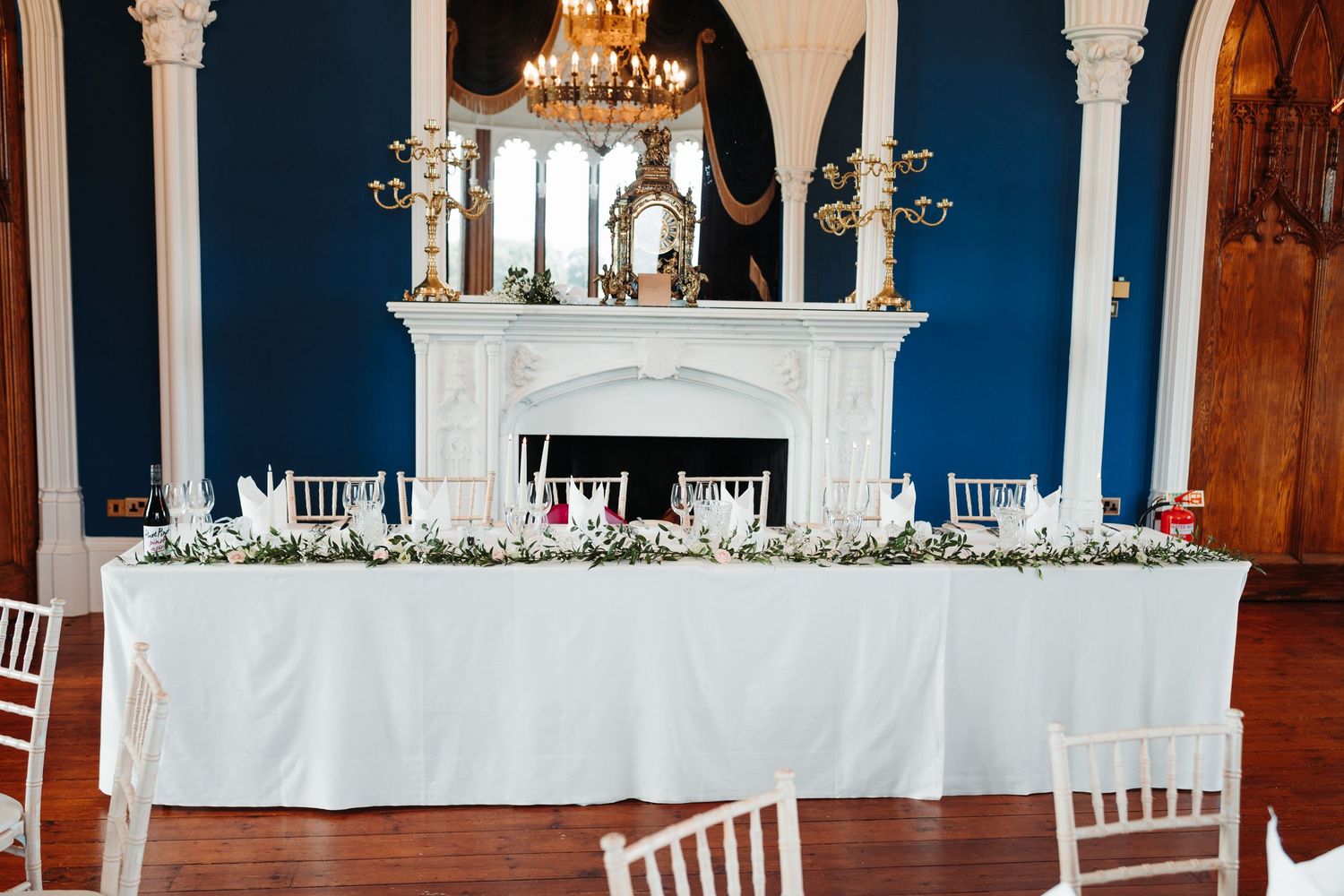 Allerton Castle reception room, North Yorkshire, wedding venue