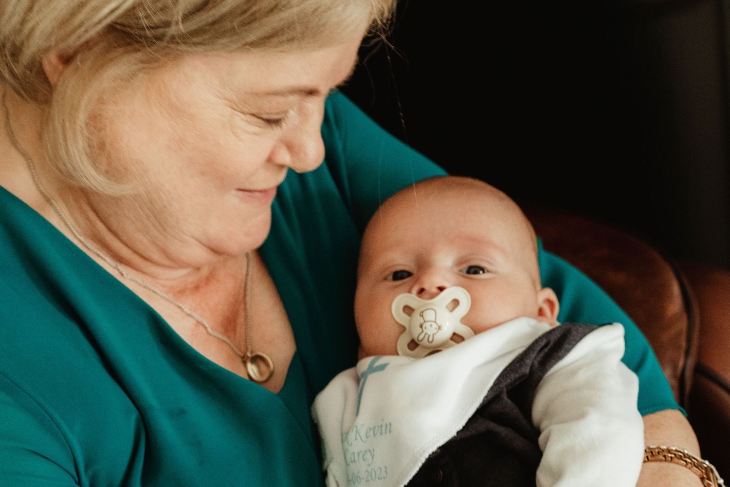 Grandmother and grandson