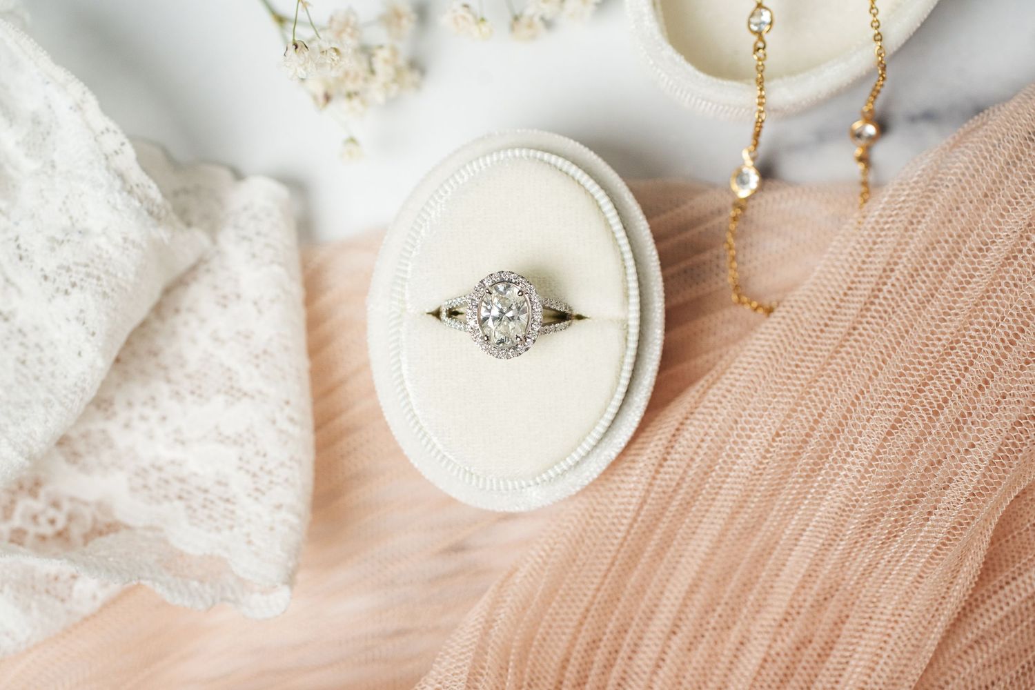 Diamond Ring flat lay