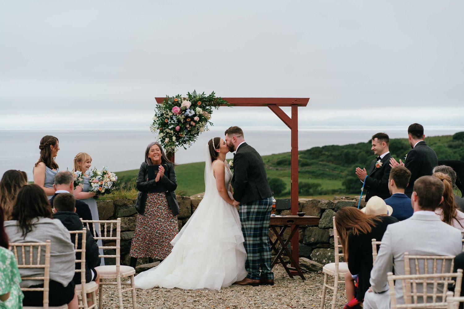 Wibbly Wall Wedding Venue at Crear House, Kilberry
