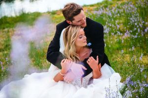Columbia South Carolina Photographer takes a photo during a wedding in Columbia, SC at a wedding reception.