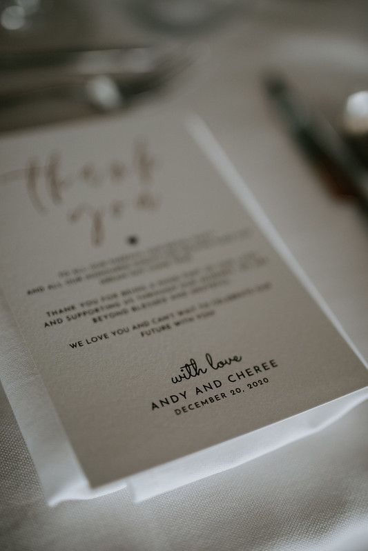 Close-up of wedding invitation details printed on high-quality textured paper.