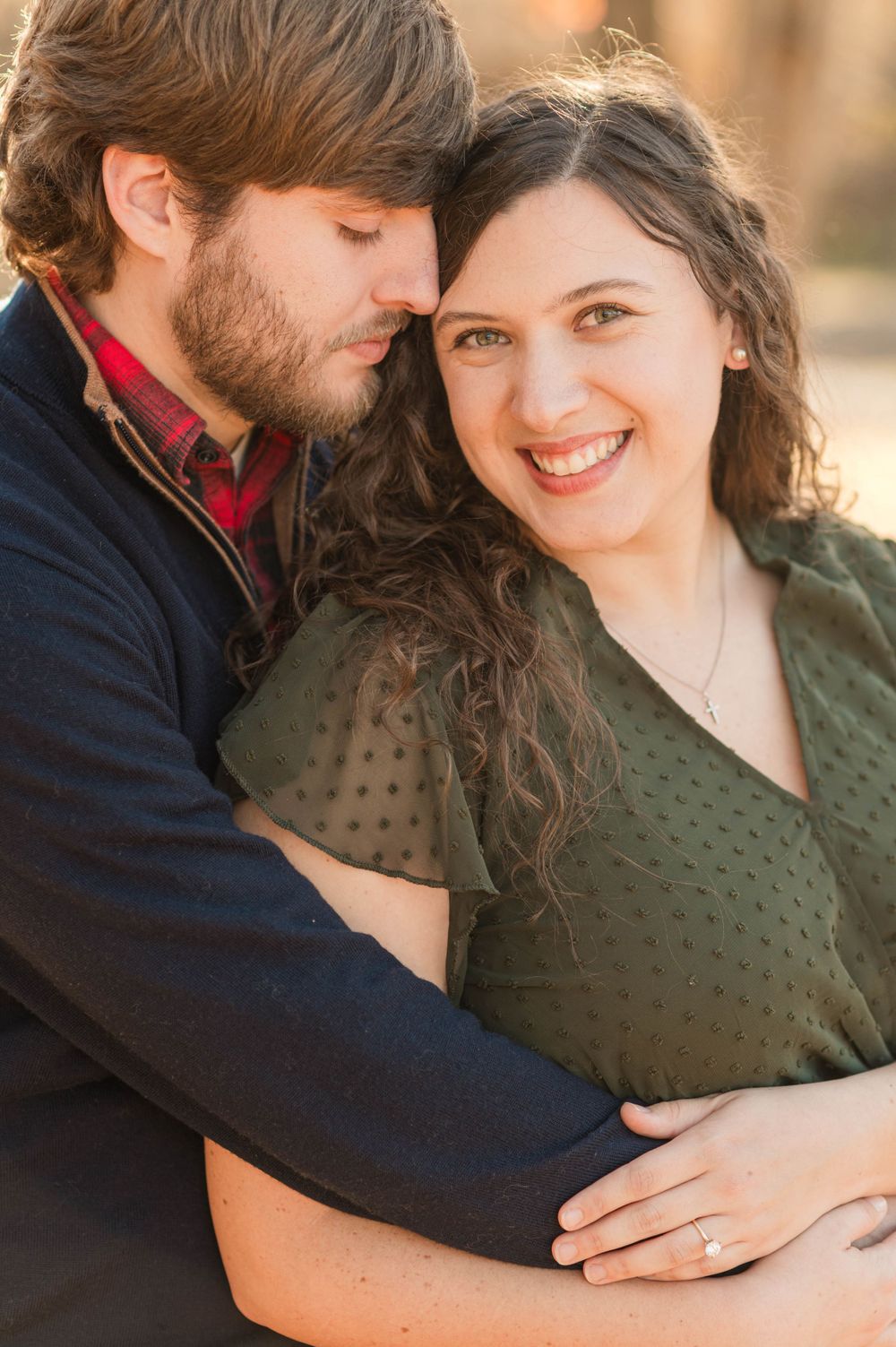 Sentimental Fall engagement session at Turkey Mountain, Tulsa, Oklahoma,