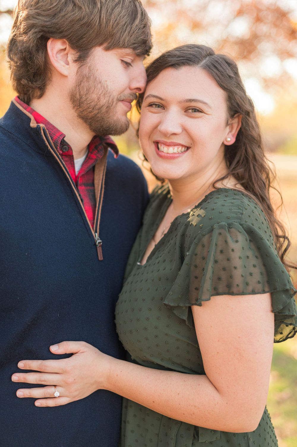 Sentimental Fall engagement session at Turkey Mountain, Tulsa, Oklahoma,