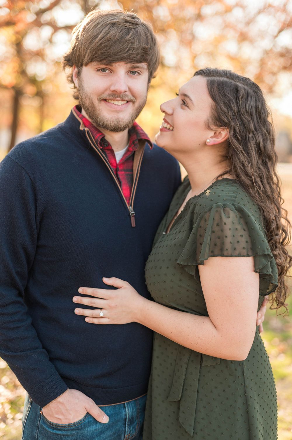 Sentimental Fall engagement session at Turkey Mountain, Tulsa, Oklahoma,