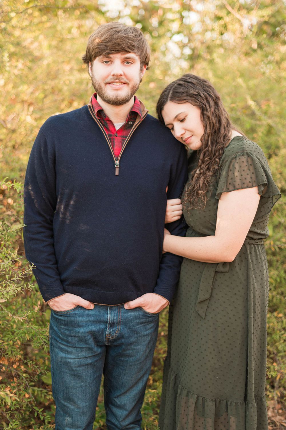 Sentimental Fall engagement session at Turkey Mountain, Tulsa, Oklahoma,