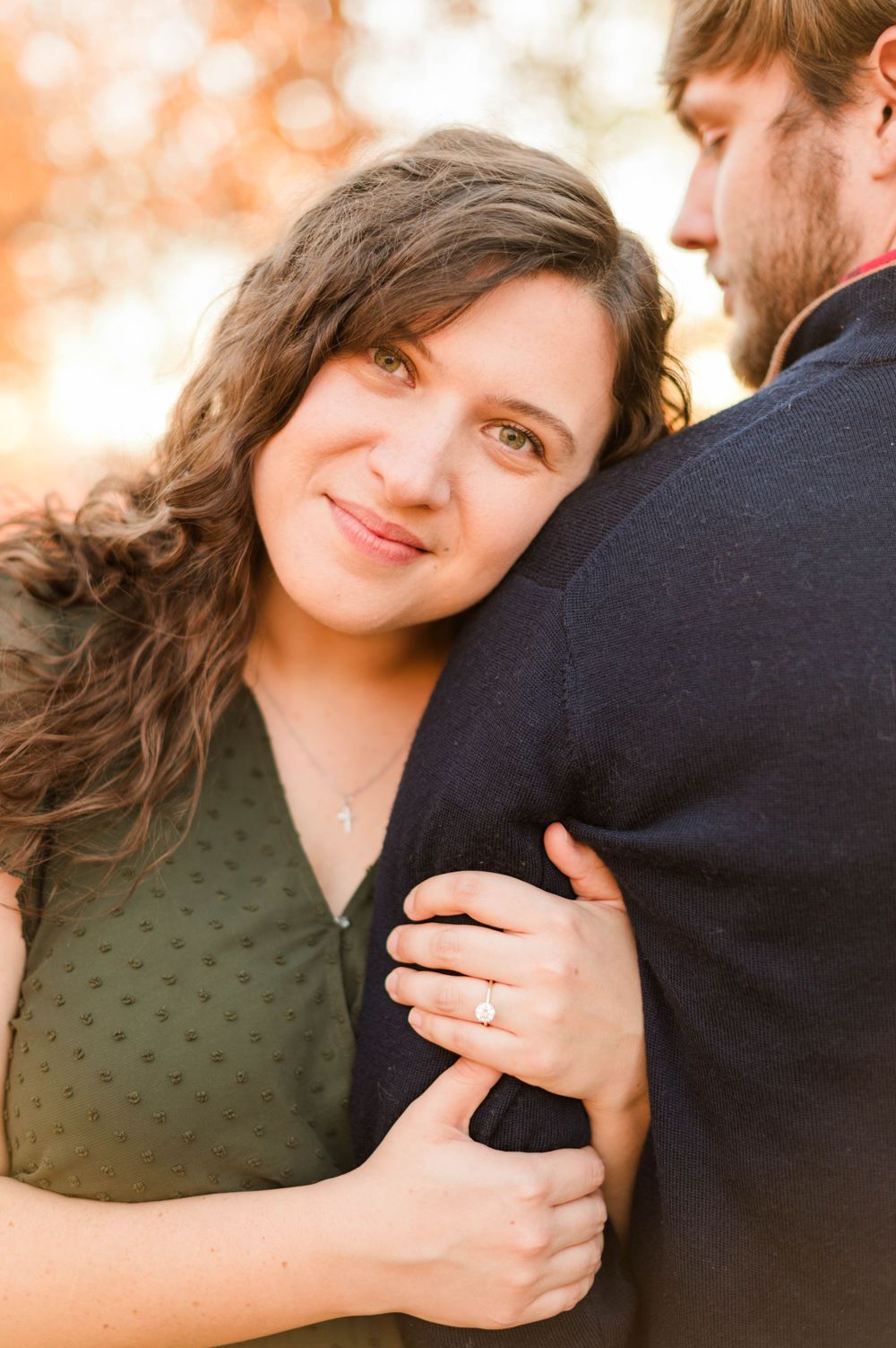 Sentimental Fall engagement session at Turkey Mountain, Tulsa, Oklahoma,