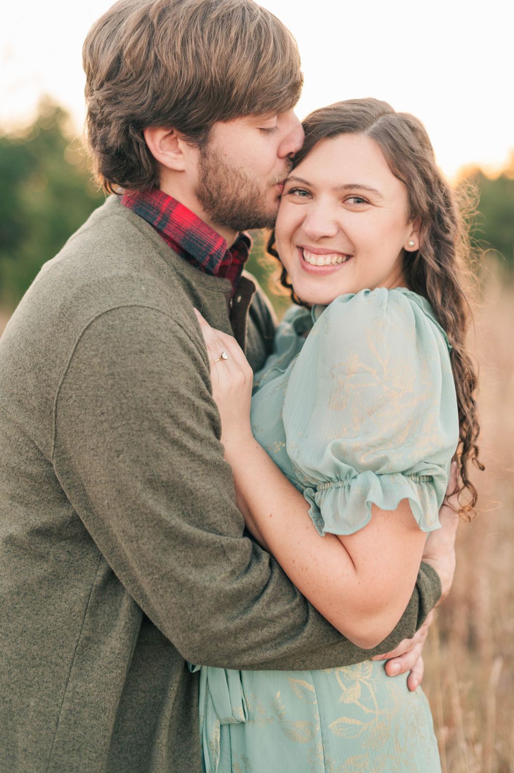 Sentimental Fall engagement session at Turkey Mountain, Tulsa, Oklahoma,