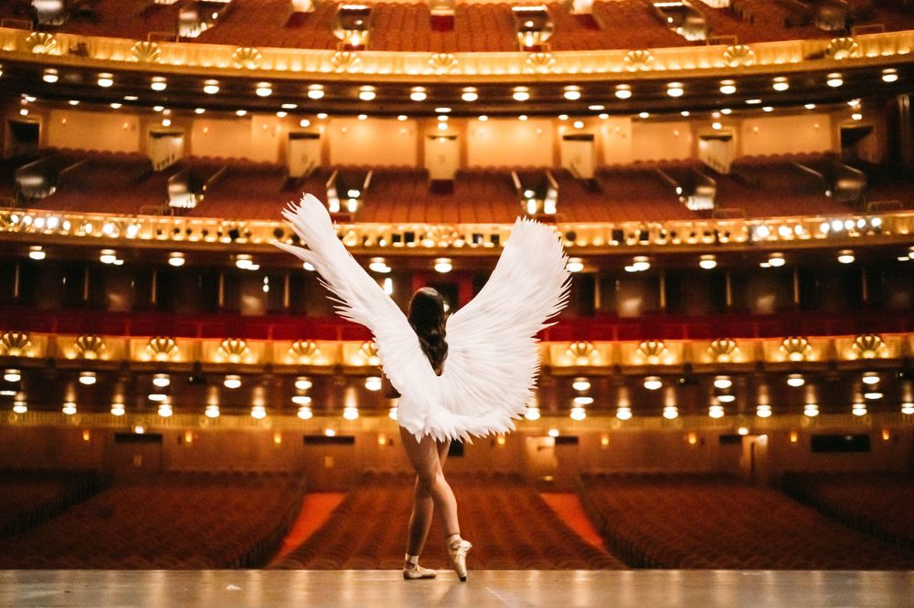 professional chicago ballerina photography, chicago dance photography, chicago dance photographer, ballerina angel wings