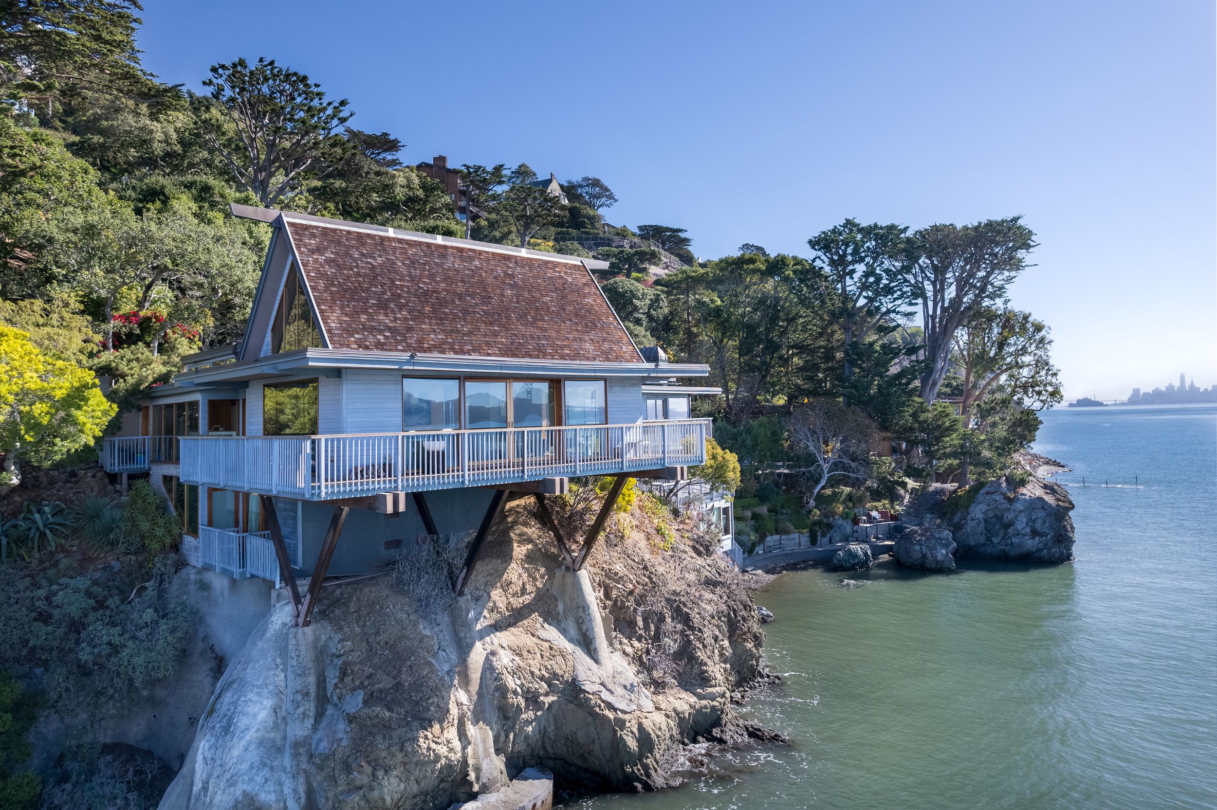 Michael Corona Real estate photography bay area exterior aerial drone cliffside