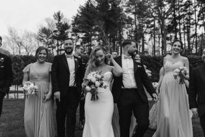 Wedding party photos at Saraguay House, Purcell's Cove, Halifax Nova Scotia