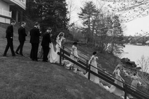 Wedding party photos at Saraguay House, Purcell's Cove, Halifax Nova Scotia