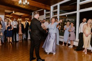 Mother-son dance at wedding reception at Saraguay House in Halifax, Nova Scotia