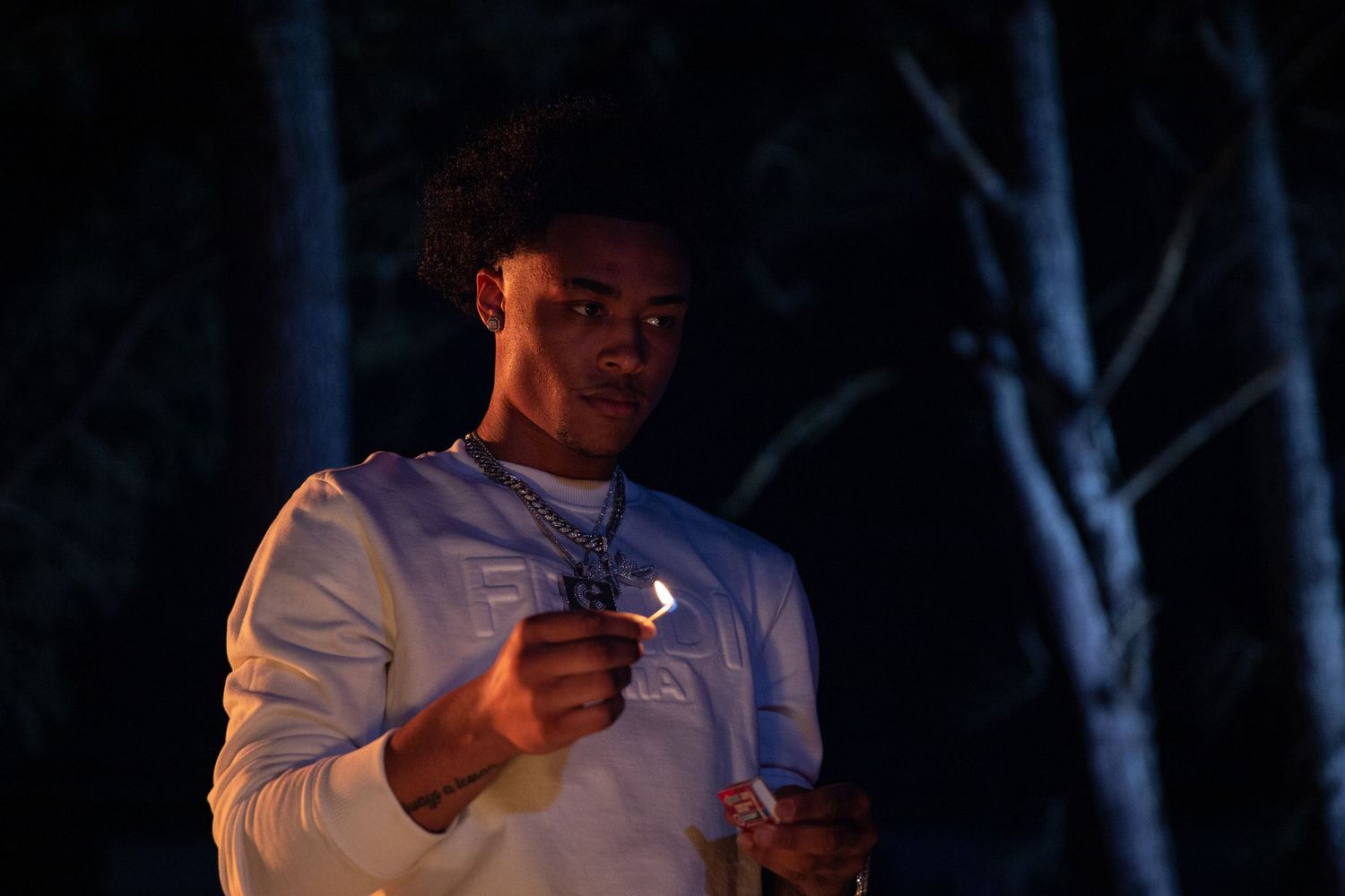Luh Kel on set filming F Love music video.