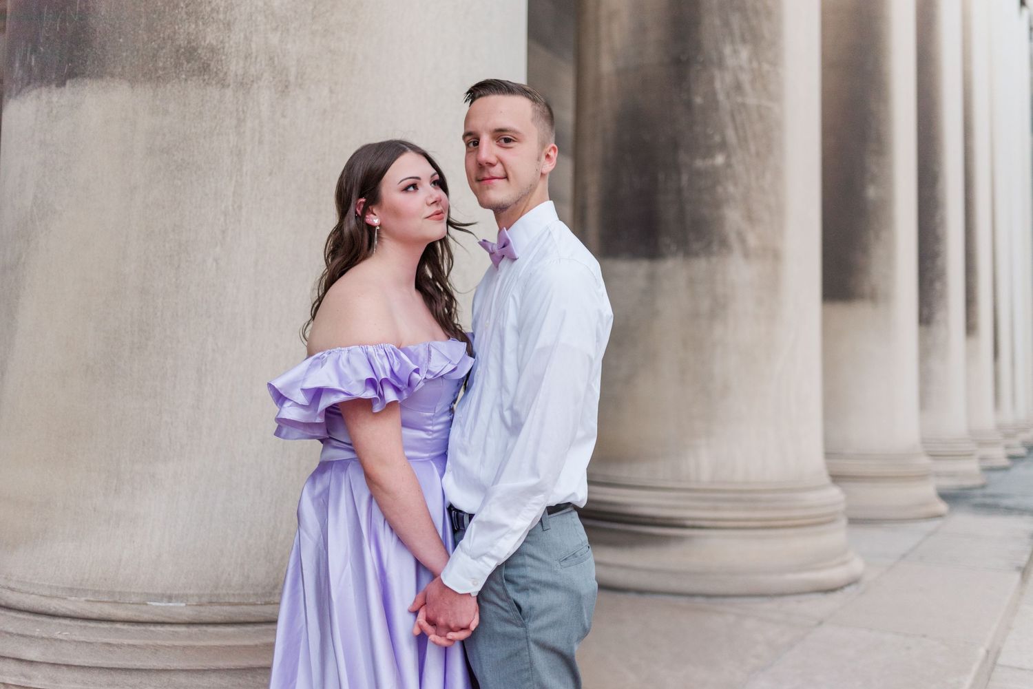 Classy engagement session downtown Pittsburgh PA