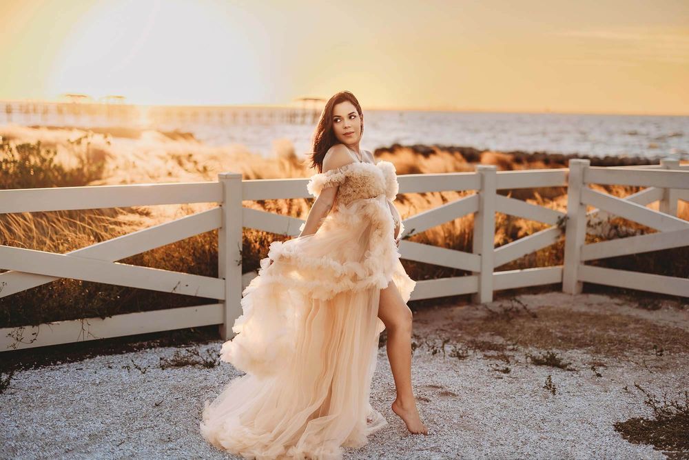 tampa sunset maternity session