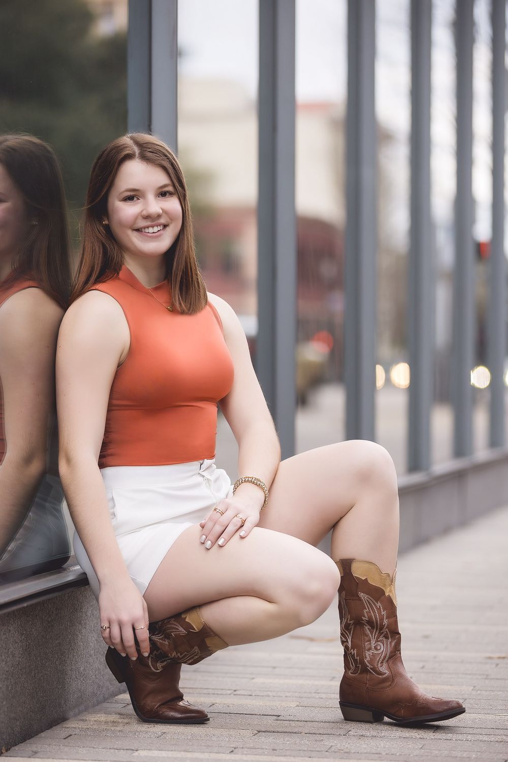 high school senior downtown houston