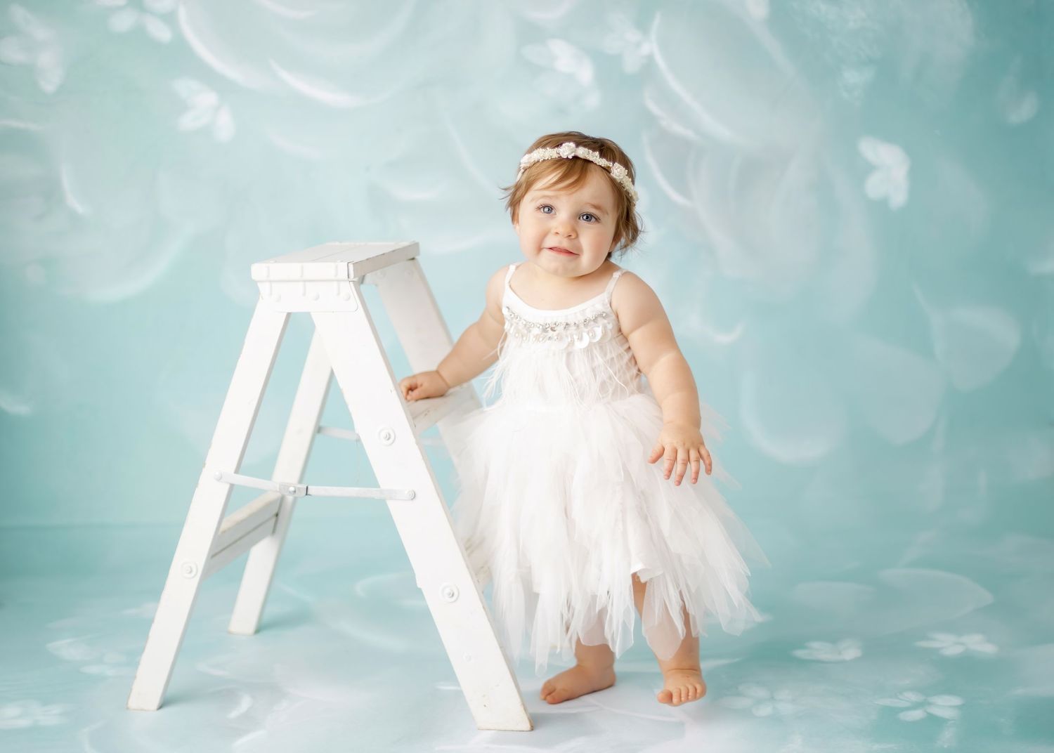 Binghamton, New York Cake Smash First Birthday Studio Photographer